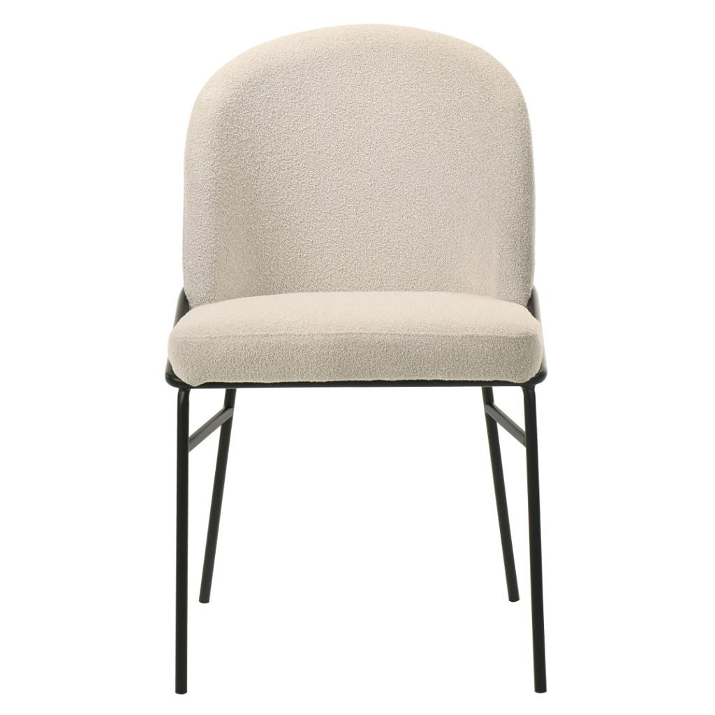 Lark - Side Chair (Set of 2) - White / Black