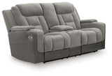 Mixed Motion - Power Reclining Loveseat With Console / Adjustable Headrest