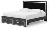 Zuraleus - Upholstered Panel Platform Storage Bed
