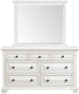 CONROE Off-White 65" Wide Dresser and Mirror