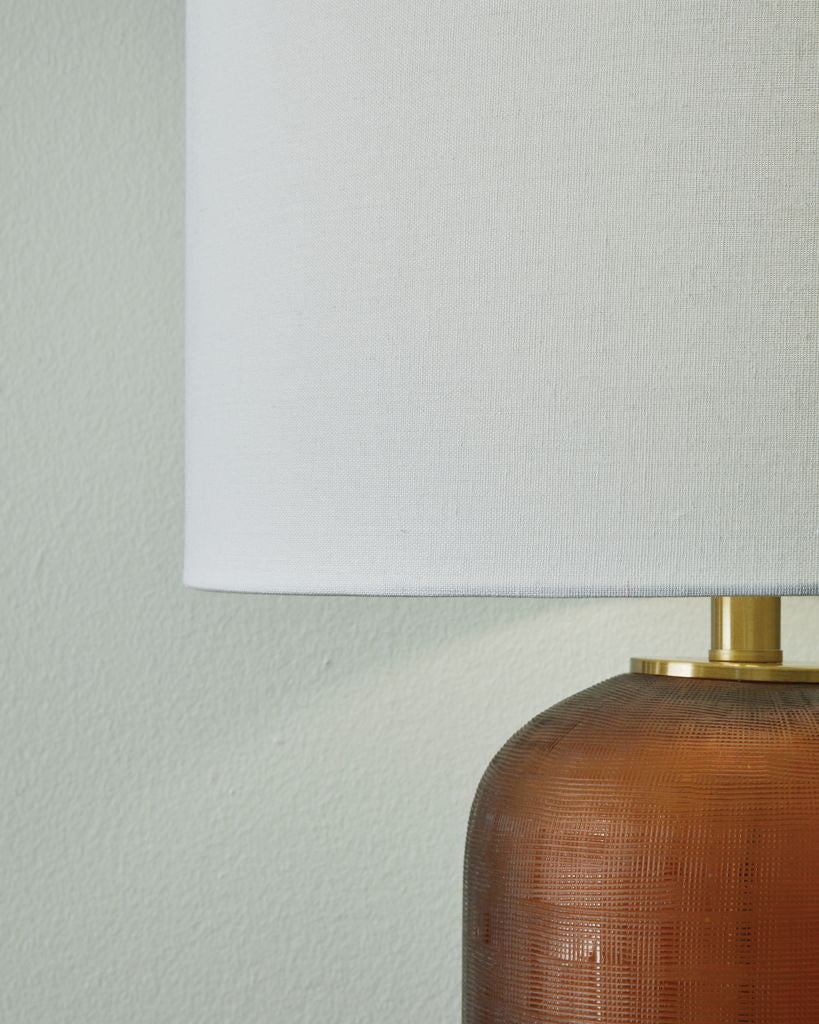 Farberman - Glass Table Lamp - Amber