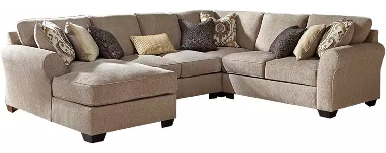 LAGUNA HEIGHTS Taupe 135" x 102" Sectional