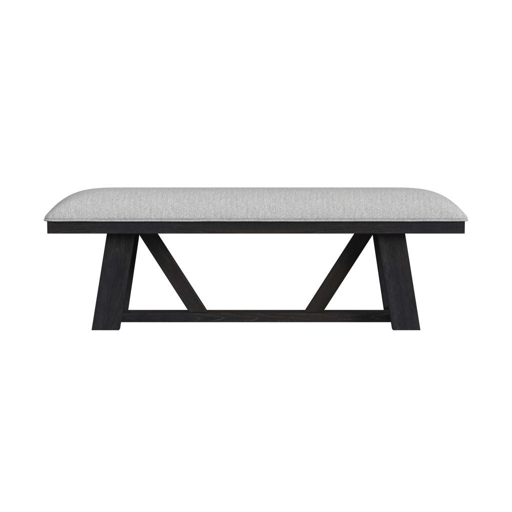Transcend - Dining Bench - Charcoal / Light Gray