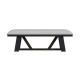 Transcend - Dining Bench - Charcoal / Light Gray