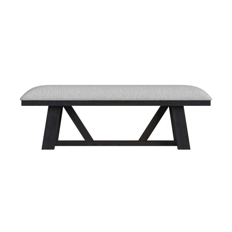 Transcend - Dining Bench - Charcoal / Light Gray