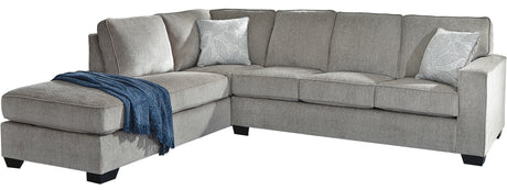 STELLAR Nickel 112" Wide Sectional