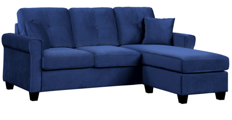 Venture Navy Blue Reversible Sectional