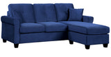 Venture Navy Blue Reversible Sectional