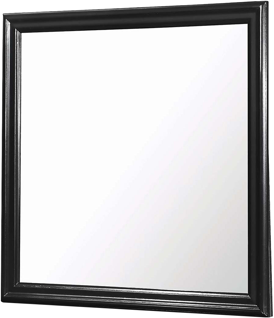 NIMES Black 57" x 71" Height Dresser & Mirror
