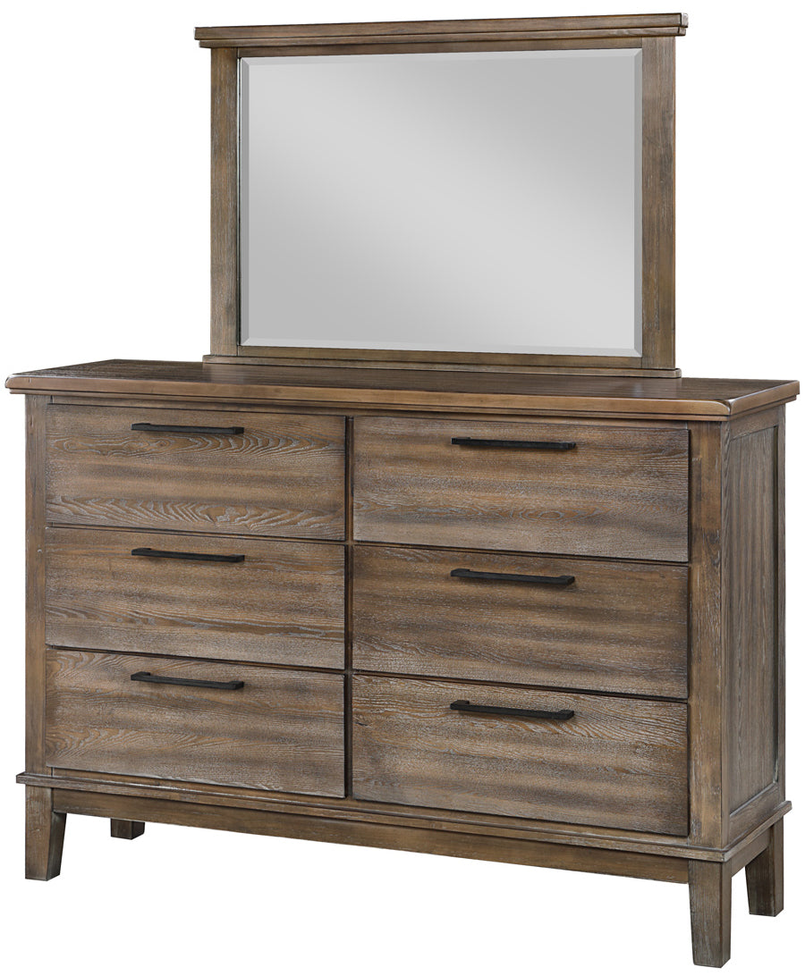 NELA Vintage 65" Wide Dresser & Mirror