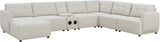 LAURENT Beige 7-PC Sectional with USB Console