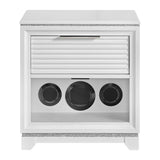 Denmark - 1-Drawer Nightstand With Speaker And USB - White