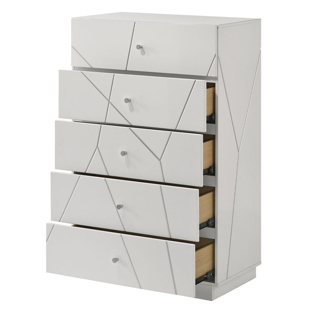 Esther - Chest - White / Silver