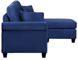 Venture Navy Blue Reversible Sectional