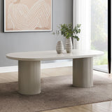 Laela - Dining Table - Bone White