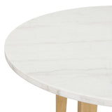 Essence - 54" Round Dining Table With Marble Top
