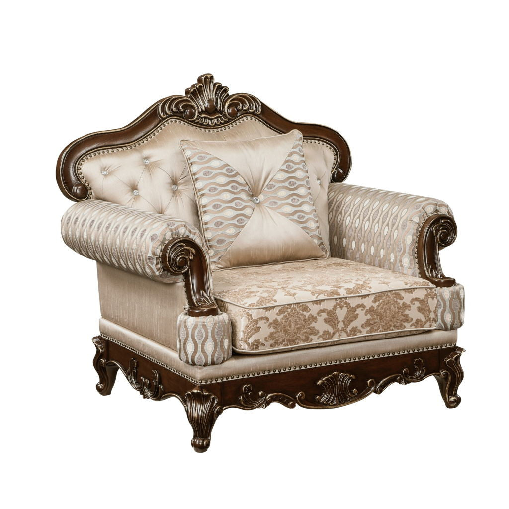 Balthasar - Chair - Cherry / Beige