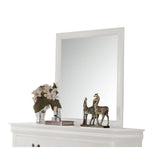 NIMES White 57" x 71" Height Dresser & Mirror