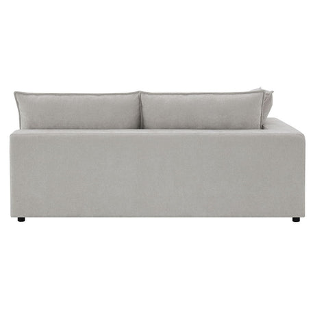 Marisa - Modular Left Facing Loveseat With 2 Pillows - Beige Boucle