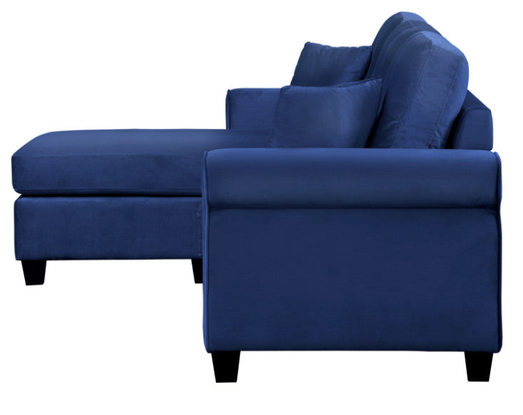 Venture Navy Blue Reversible Sectional