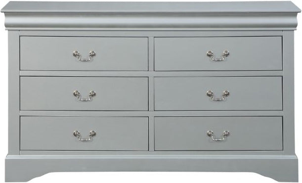 NIMES Silver 58.3" Wide Dresser & Mirror