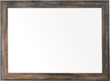 EMEK Brown 59" x 67" Height Dresser & Mirror