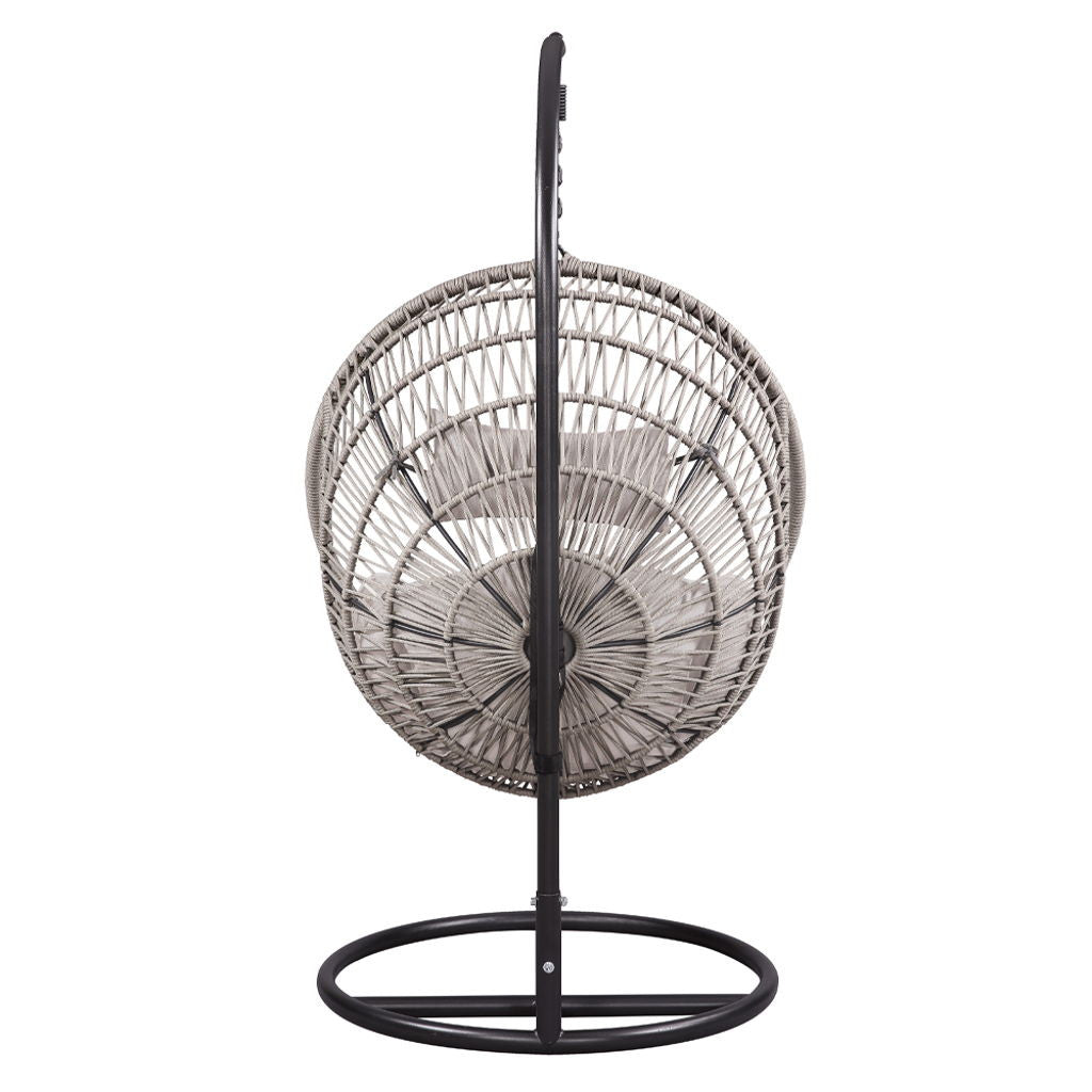 Vasant - Hanging Chair - Beige Fabric & Rope