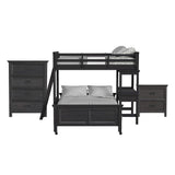 Hampton Kids - Loft With Ladder And Desk With Speaker Bedroom Set