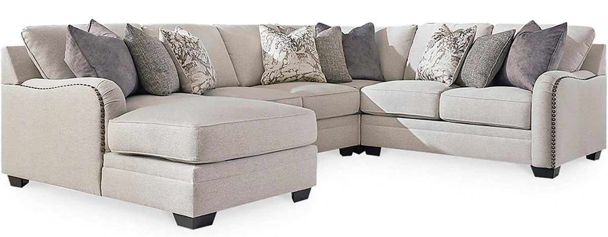 KLIPTON Beige 127" Wide Sectional
