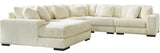 PREZZA Ivory 133" Wide Modular Sectional