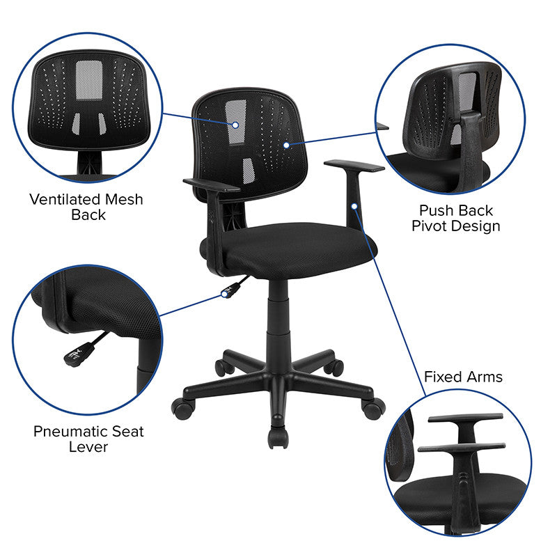 OF-1 Black Desk Chair