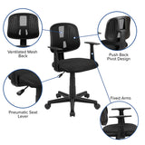 OF-1 Black Desk Chair