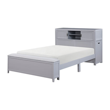 Sloane - Bookcase Bed With Hidden Desk, Stool And Storage Bench