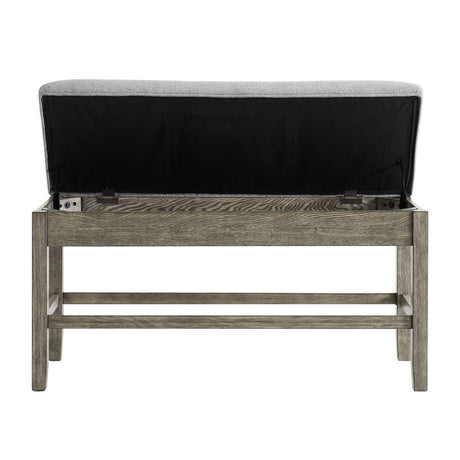 Grayson - Counter Bench - Gray / Light Brown