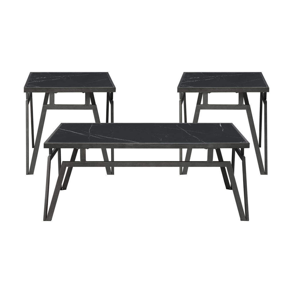 Gaffney - 3 Piece Pack Occasional Set - Black