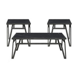 Gaffney - 3 Piece Pack Occasional Set - Black