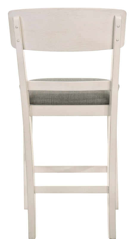 MANNA White & Gray 21" Wide Counter Height Chair
