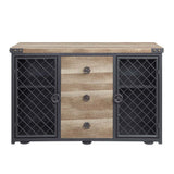 Edina - Server - Oak & Sandy Black