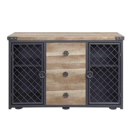 Edina - Server - Oak & Sandy Black