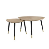 Allison - Nesting Table Set - Natural & Black