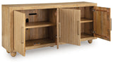 Niam - Accent Cabinet - Light Antique Beige