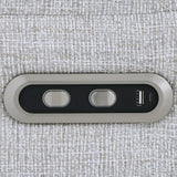 Eastre - Power Motion Loveseat With USB Port - Beige Chenille