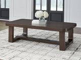 Breckington - Rectangular Cocktail Table - Dark Brown