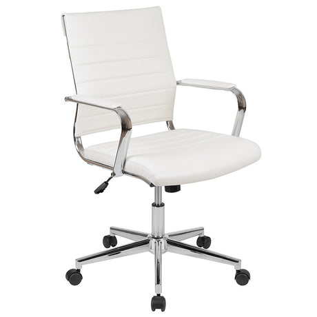 EMEREK White 39" Wide Office Set
