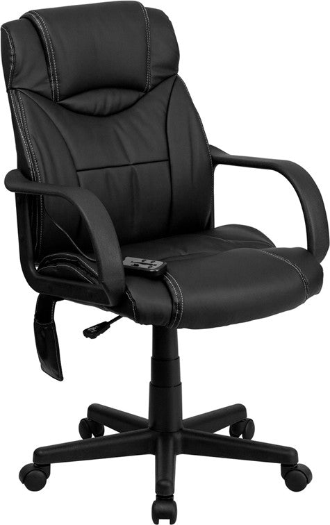 MARCEO Mid-Back Ergonomic 25" Wide Office Chair With Massage