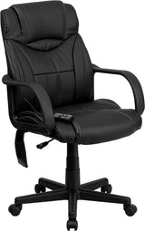 MARCEO Mid-Back Ergonomic 25" Wide Office Chair With Massage