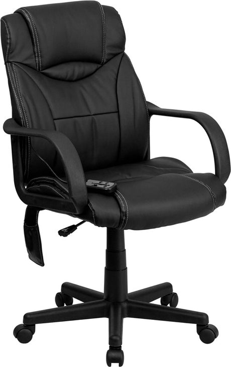 MARCEO Mid-Back Ergonomic 25" Wide Office Chair With Massage