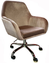 VEL 27" Wide Velvet Swivel Chair