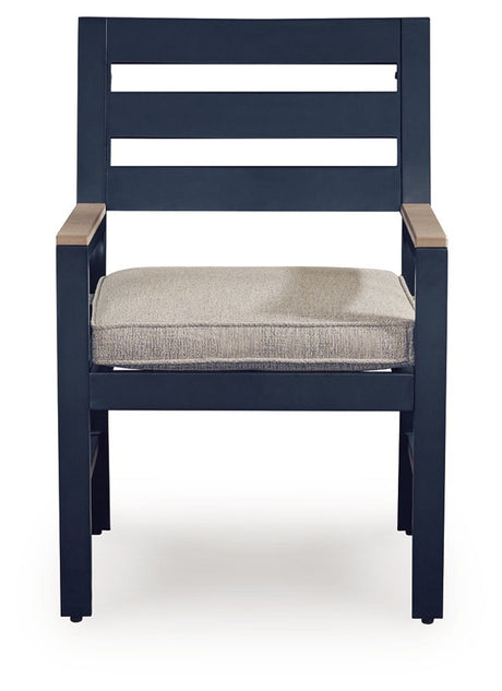 East Beach - Arm Chair With Cushion (Set of 2) - Blue