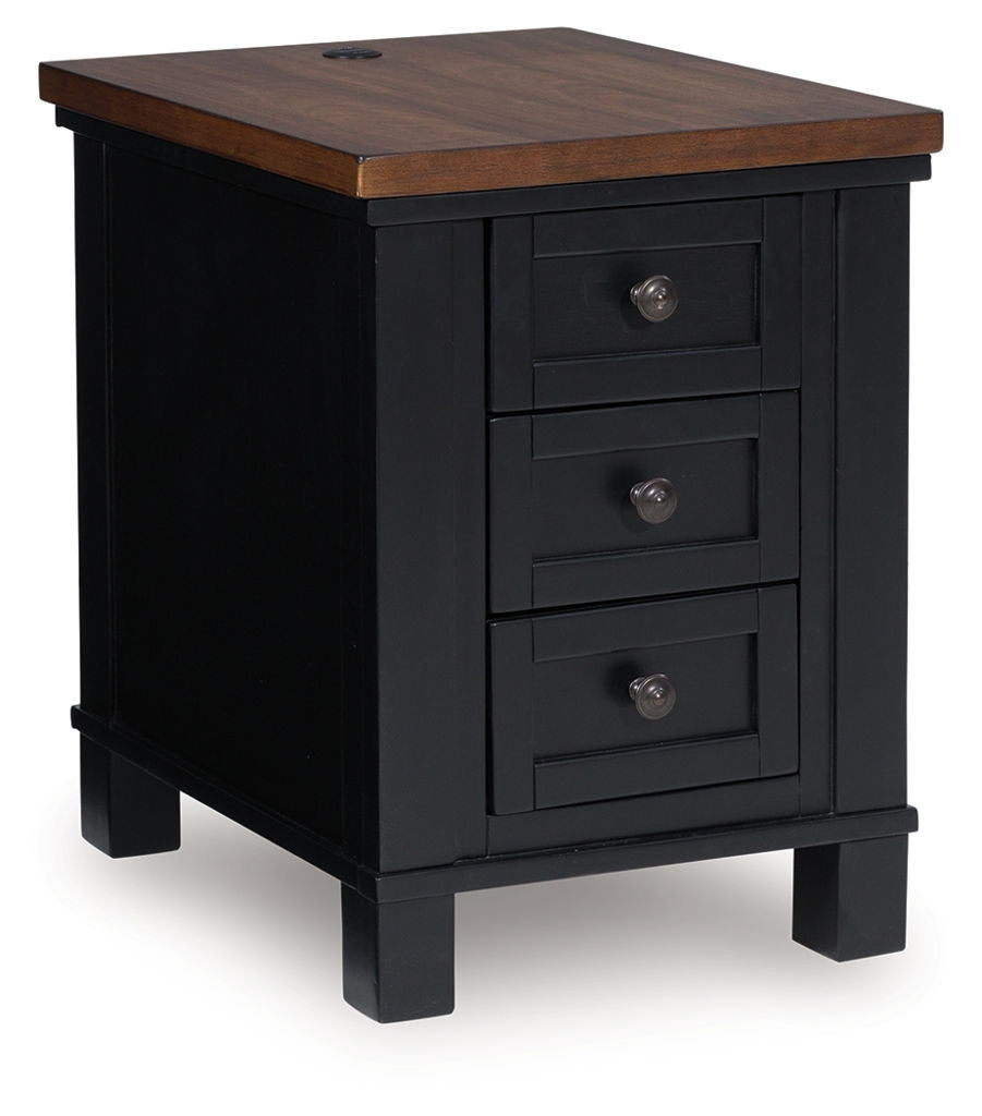 Wildenauer - Chair Side End Table - Brown / Black